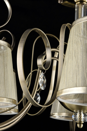 Потолочный светильник 6*E14 40Вт Бронза IP20 Simone FR2020-PL-06-BZ Freya