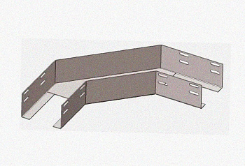 Лоток угловой перфорированный КГ 100х65-90 УТ1,5 оцинкованный лист S=0,8 мм