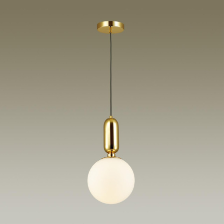 Подвес E27 1*40W (тип лампы СВЕЧА ) 220V OKIA золотой/белый ODEON LIGHT