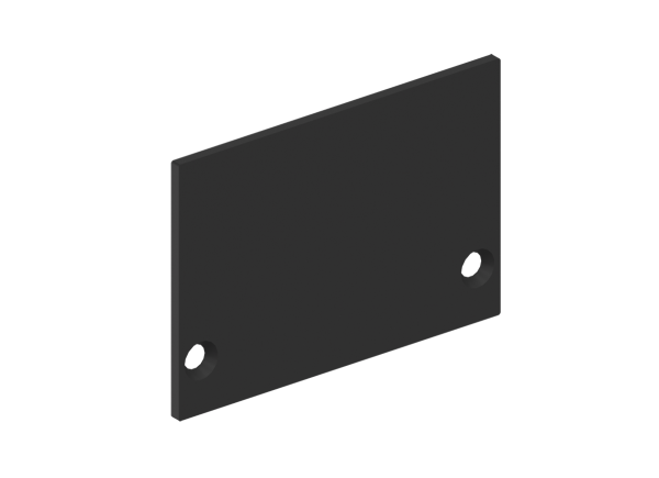 Donel Боковая глухая заглушка для профиля DN18511 Цвет:Чёрный матовый, RAL9005,Серия:DN8ALE