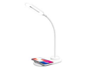 Светодиодная настольная лампа с беспроводной зарядкой DE588 WH белый LED 3000-6400K 3W Ambrella Light