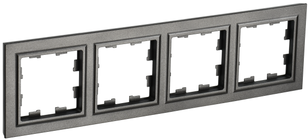 BRITE Рамка 4-местная РУ-4-БрТБ темная бронза IEK