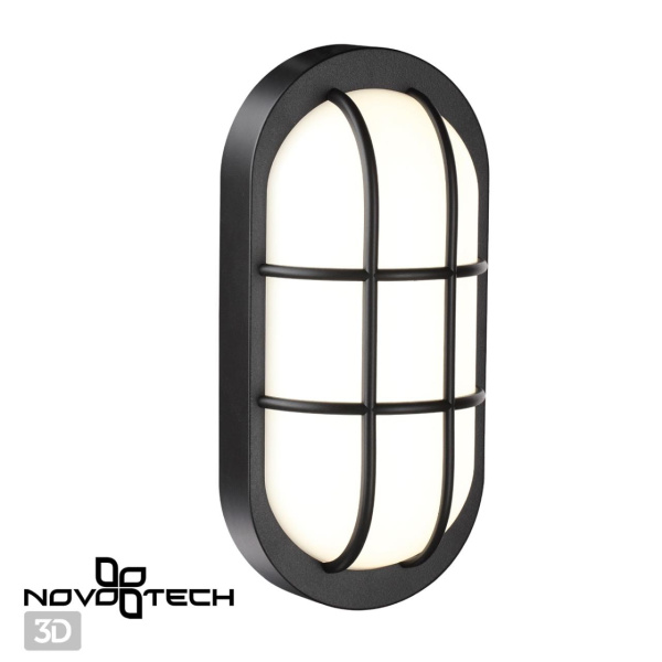 Ландшафтный св/д св-к IP65 LED 4000К 10W 85-265V OPAL черный NOVOTECH
