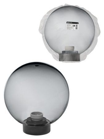 Светильник НТУ 03- 60-202 шар d=200 мм IP54 (дымчатый ПММА, основание плоское ПК, Е27) TDM