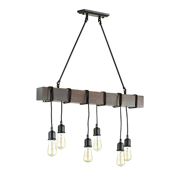 Люстра E27 6*60W 220V KLAUS черный LUMION