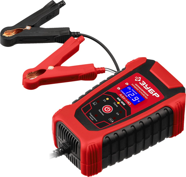 АЗУ-140 автоматическое зарядное устройство: 6/12 В, 6А. ЗУБР