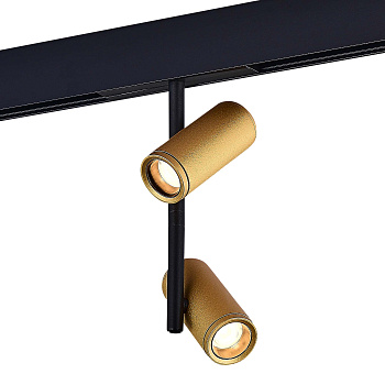 Магнитный трековый светильник Золотистый LED 1*16Вт 3000К 1 100Lm Ra>90 36° IP20 D45xH240 48В ST808.236.16 ST LUCE