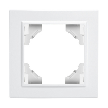 Рамка 1-местная STEKKER, PFR00-9001-01, серия Эрна, белый