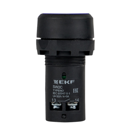 Кнопка SW2C-11 возвратная синяя NO+NC PROxima EKF