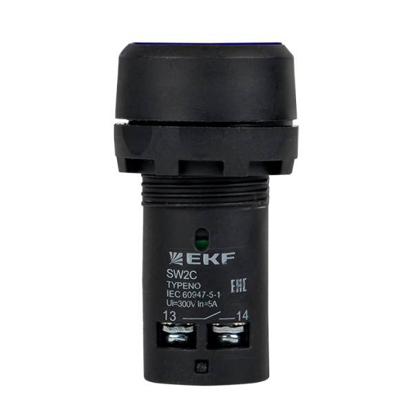 Кнопка SW2C-11 возвратная синяя NO+NC PROxima EKF