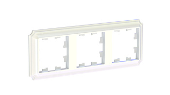 ATLASDESIGN ANTIQUE 3-постовая РАМКА, универсальная, ЖЕМЧУГ Schneider Electric