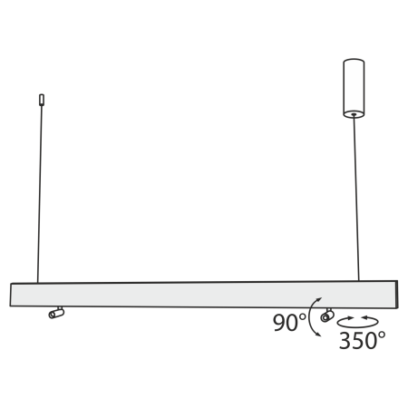 Подвесной светильник 30Вт 4000K Черный IP20 Puntero P068PL-L27B4K Technical