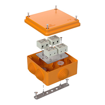 Коробка огнестойкая для о/п 40-0300-FR2.5-8 Е15-Е120 100х100х50 RAL2004 Промрукав (17 шт/уп)