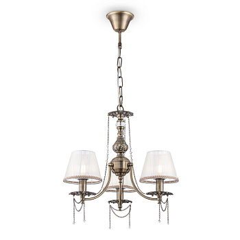 Люстра 3*E14 40Вт Латунь IP20 Rapsodi RC305-PL-03-R Maytoni