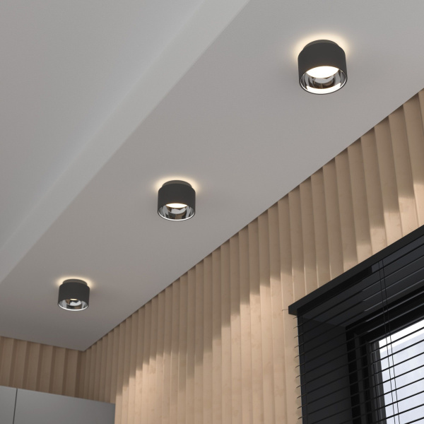 Накладной точечный светильник 1*GX53 графит IP20 (a053057) Elektrostandard