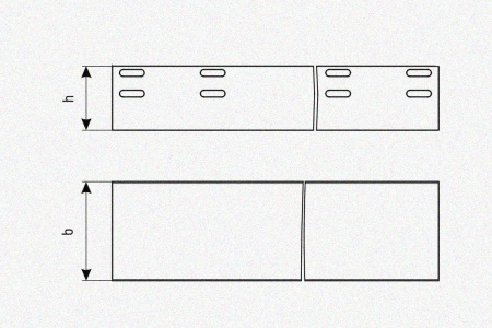 Лоток глухой ЛМГ 50х50х2000 УХЛ2,5, оцинкованный лист S1,5