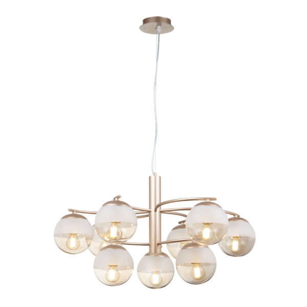 Подвесной светильник 9*E14 40Вт Матовое Золото IP20 Ostin FR5018PL-09G Freya