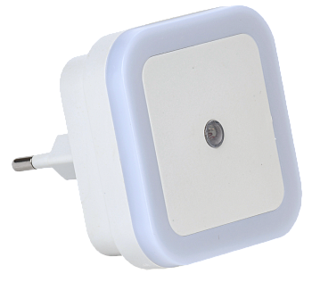 LIGHTING Светильник-ночник светодиодный 018 квадрат с датчиком освещенности 220В IEK