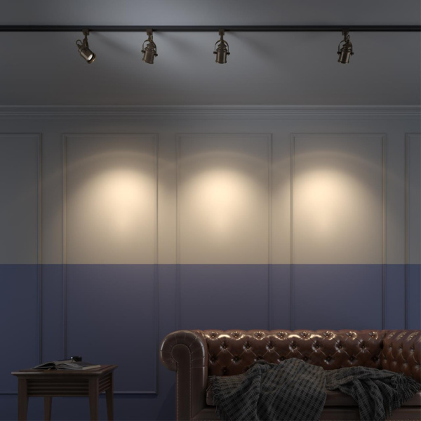 Св-к трековый однофазный IP20 GU10 50W 230V VETERUM коричневый NOVOTECH