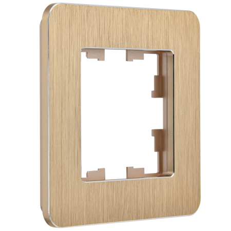 BRITE Рамка 1-мест. РУ-1-1-Бр металл шамп. RE AL IEK