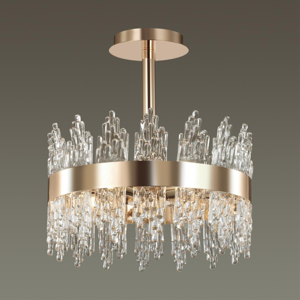 Люстра потолочная E14 4*40W 220V MARGOT золотой LUMION