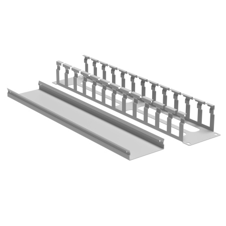 Кабельный органайзер с крышкой и отверстиями 2U, глубина 60 мм, для 19" IT-корпусов, RAL7035 DKC