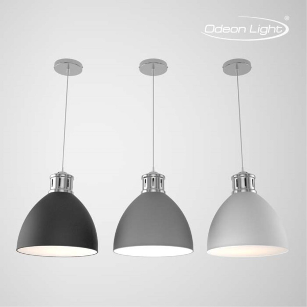 Подвес E27 60W 220V VIOLA темн.серый/никель ODEON LIGHT