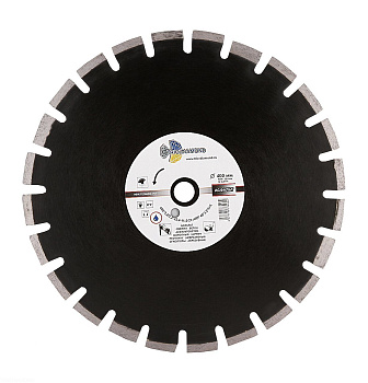 Диск алмазный отрезной 400*25,4*12 по асфальту Серебряная пайка GA774 Trio-Diamond