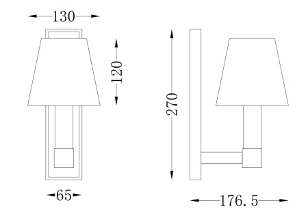 Бра 1*E14 40Вт Черный IP20 Tet-a-tet MOD104WL-01B Maytoni