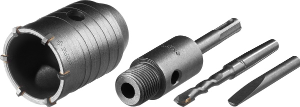 Коронка по бетону "Профессионал" с державкой SDS-Plus, 50 мм ЗУБР