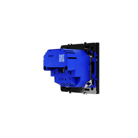 Розетка встраиваемая Voltum S70 с заземлением и защитными шторками, 16А, с USB, A+C, (черный матовый