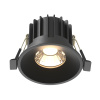 Встраиваемый светильник LED 12Вт Черный IP20 Downlight DL058-12W3K-B Technical Maytoni