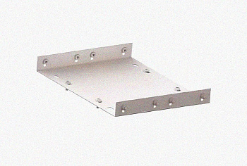 Соединитель лотковый замковый СЛЗ-80х80х1,5 УТ1,5, оцинкованный лист, S1,5