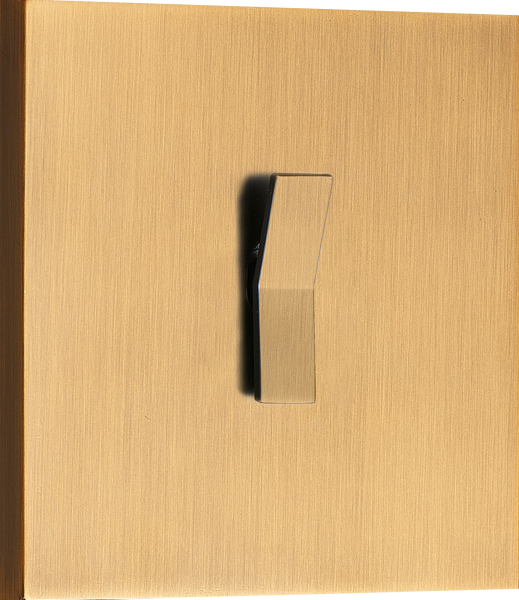 Donel N96 Переключатель на 1 тумблер, клавиша Angle, 10AX 250V, Латунь, серия DT