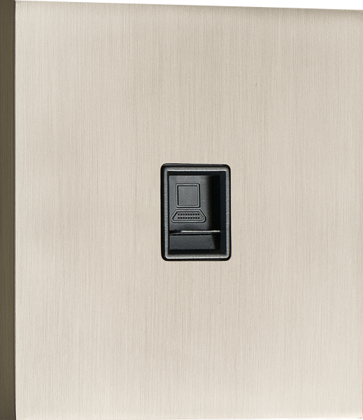 Donel N96 Компьютерная розетка RJ45 cat.6/ClassE, Никель, серия DT