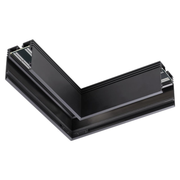 Соединитель для низковольтного шинопровода L-образный для IP20 KIT черный NOVOTECH