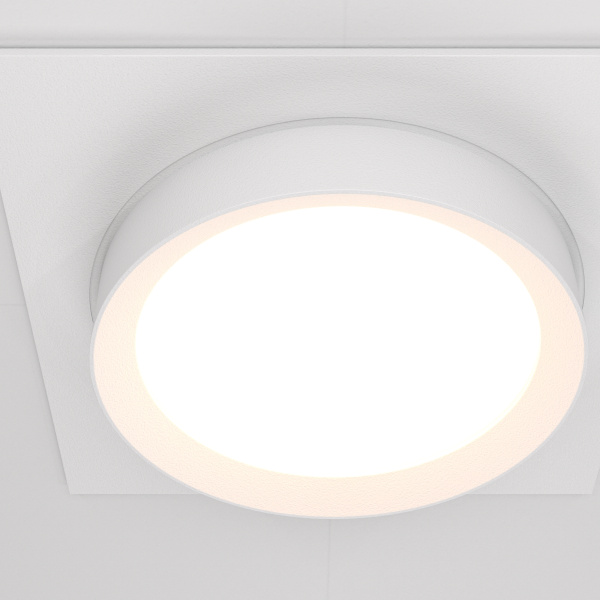 Встраиваемый светильник 1*GX53 15Вт Белый IP20 Downlight DL086-GX53-SQ-W Technical Maytoni