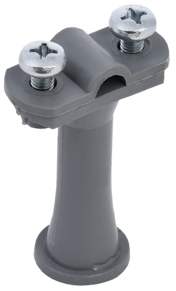 Держатель проводника круглого 6-10мм h=59мм пластик серый IEK Держатель проводника круглого 6-10мм h=59мм пластик серый IEK