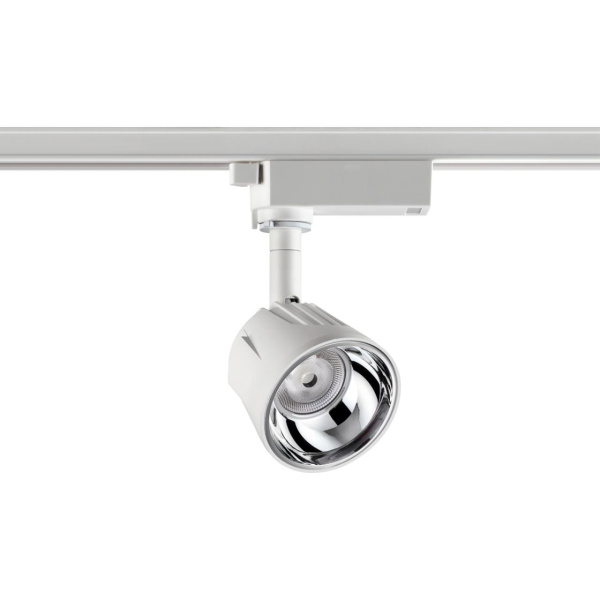 Св-к трековый однофазный IP20 LED 4000K 10W 100-265V KNOF белый/хром NOVOTECH