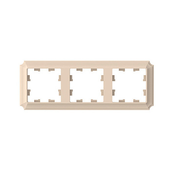 ATLASDESIGN ANTIQUE 3-постовая рамка, универсальная, песочный Systeme Electric