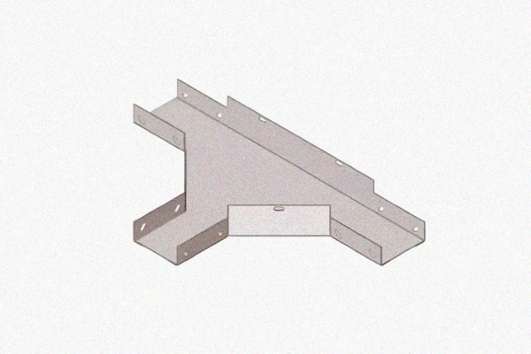 Лоток тройниковый замковый перфорированный ОТЗ 150х65 УХЛ1, оцинкованный лист, S1,0