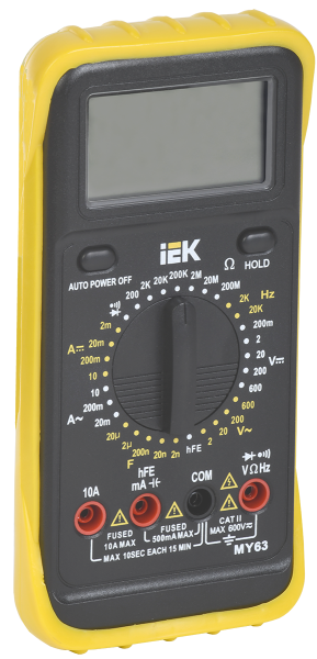 Мультиметр цифровой PROFESSIONAL MY63 IEK Мультиметр цифровой PROFESSIONAL MY63 IEK