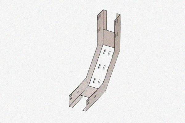 Лоток глухой КПГ 200х100-90 УТ1,5 для поворота трассы вверх на 90, горячее цинкование, S1,0