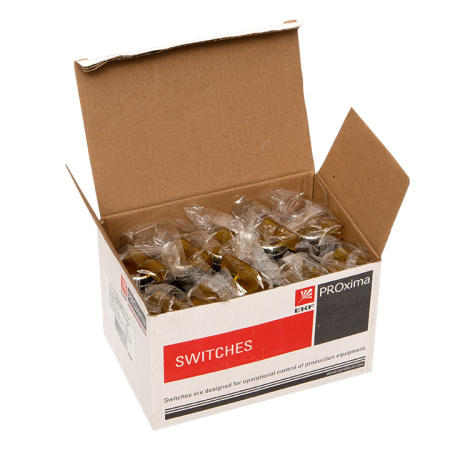 Переключатель ANLC-22 3P желтый с подсветкой 380В NO+NC PROxima EKF