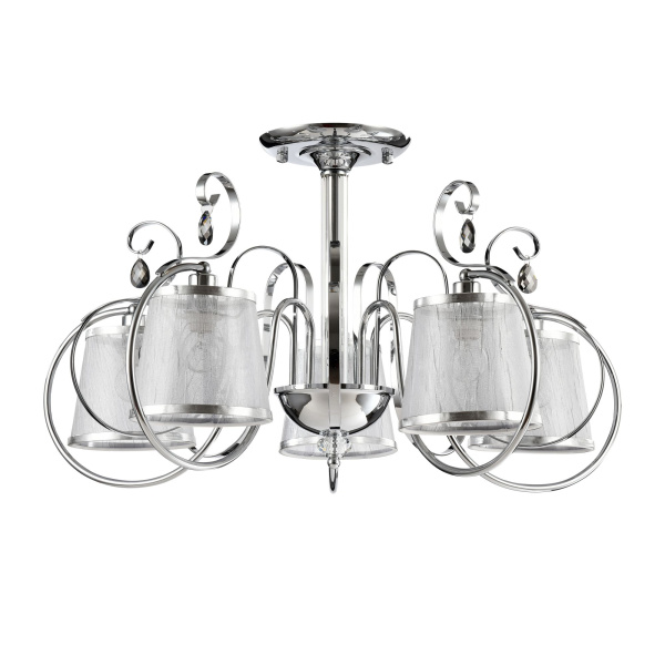 Потолочный светильник 5*E14 40Вт Хром IP20 Simone FR2020-CL-05-CH Freya
