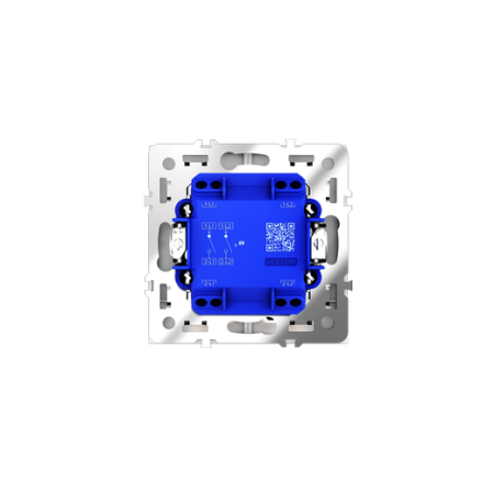 Выключатель встраиваемый Voltum S70 двухклавишный с подсветкой 10А, (белый матовый)
