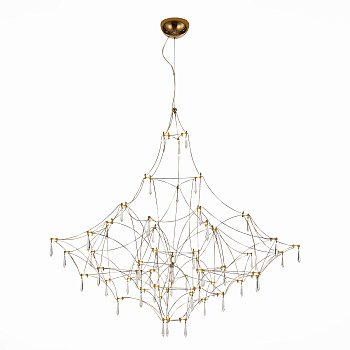 Люстра подвесная Золотистый, Прозрачный LED 114*0,45Вт 3000К SL797.213.114 ST LUCE