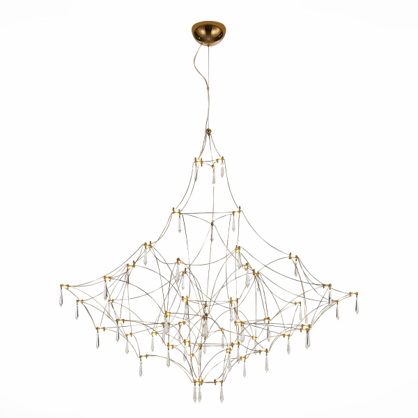 Люстра подвесная Золотистый, Прозрачный LED 114*0,45Вт 3000К SL797.213.114 ST LUCE