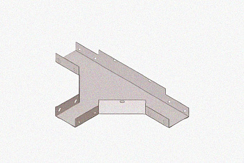 Лоток тройниковый замковый глухой ОТЗГ 50х50 УХЛ1, оцинкованный лист, S1,5