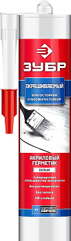 Акриловый герметик 280 мл белый ЗУБР